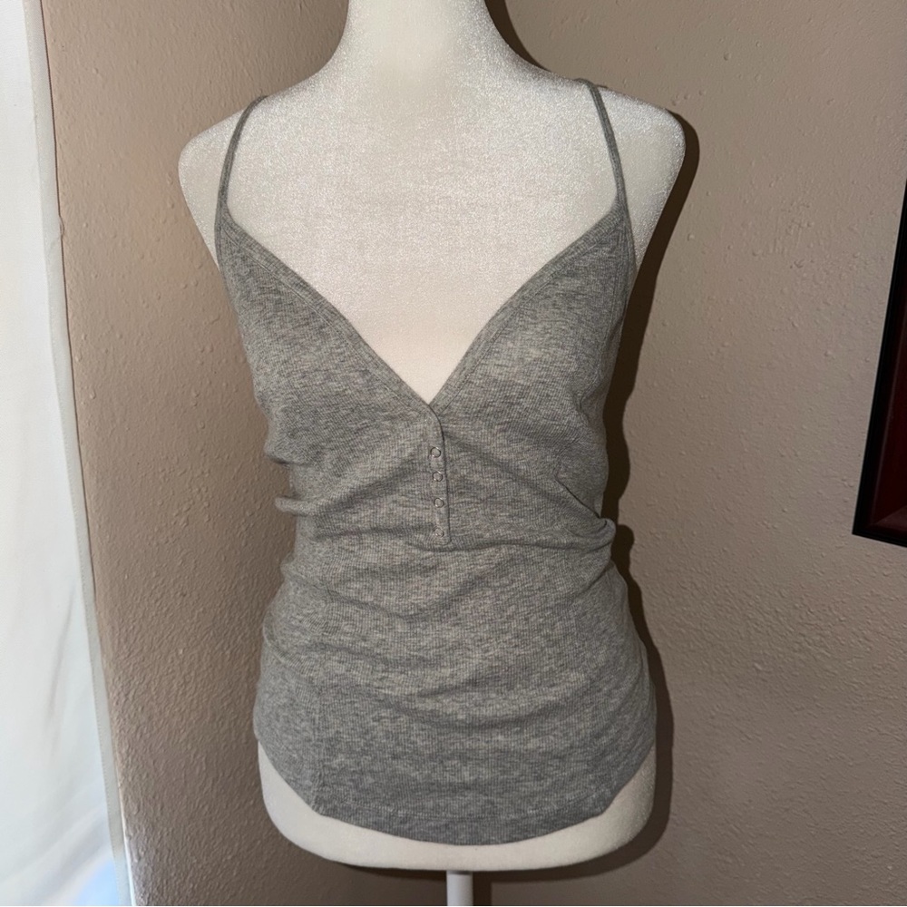 Intimately by Free People Racerback Henley Tank Top